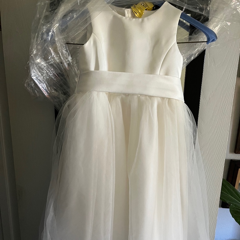 White Flower Girl Dress 2T